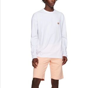 MAISON KITSUNE Men’s White Long Sleeve Shirt